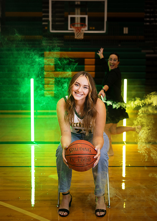 Behind the scenes senior session